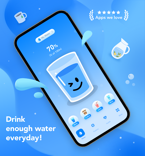 Screenshot of Water Tracker and Drink Alarm