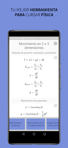Formulario para Física Screen 3