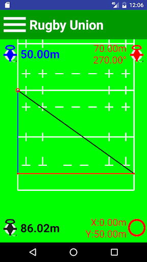 Android application Sports Field Layout screenshort