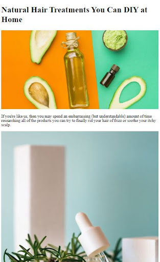 Natural Hair Treatments Tips Screen 2