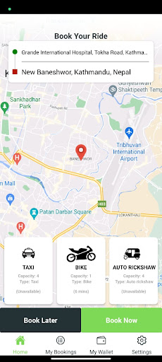 Android application LUMBINI CAB screenshort