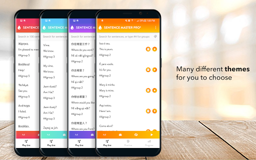 Screenshot of Japanese Sentence Master