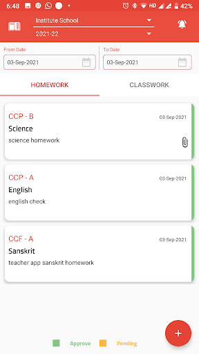 CD Institute Teachers App Screen 3