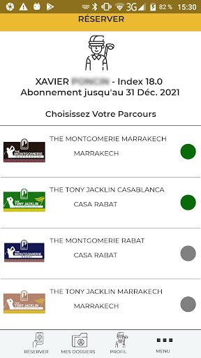 Prestigia Golf Experience Screen 3