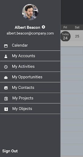 Android application Infor M3 CLM screenshort