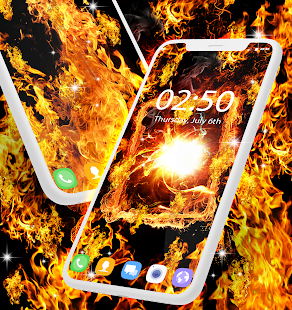 Скачать игру Fire flames live wallpaper для Android бесплатно