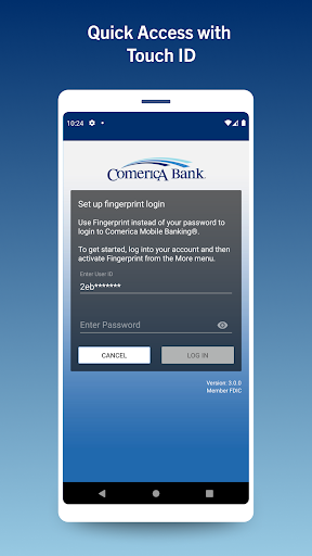 Comerica Mobile Banking® Screen 3
