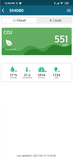 Hibou Air Quality Screen 2