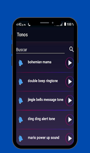 Android application Ringtones messenger sms screenshort