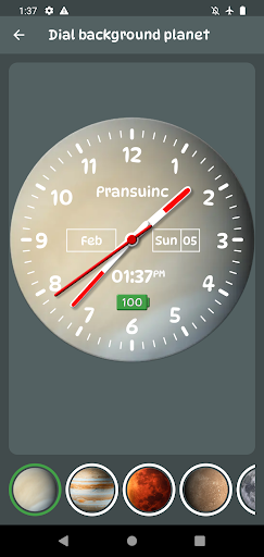 Galaxy Clock Live Wallpapers Screenshot 2 - AppWisp.com