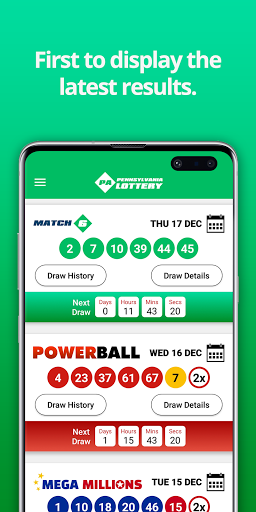 Android application Pennsylvania Lottery Results screenshort