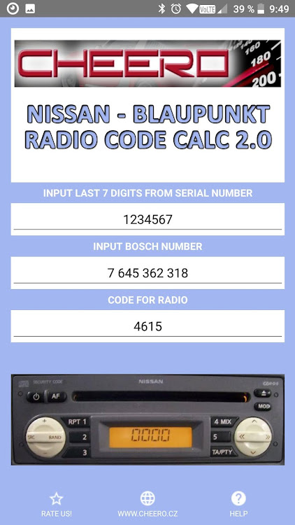 Hysterisk Ups beskyldninger RADIO CODE for NISSAN MICRA by Cheero08 - (Android Apps) — AppAgg