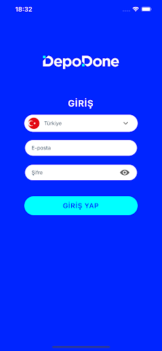 Android application DepoDone Operasyon screenshort