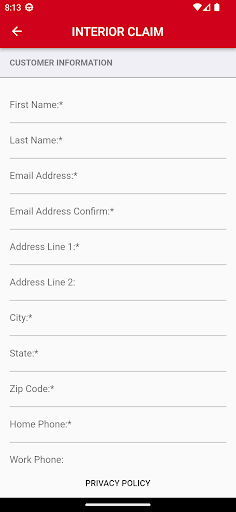 ECP Claims Screen 3