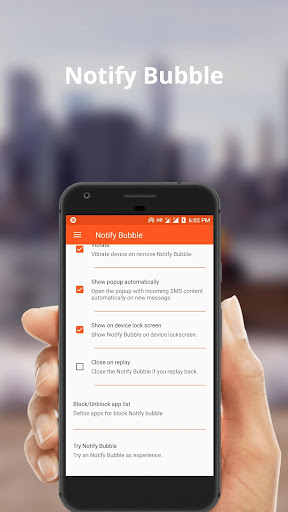 Notify Bubble Screen 3