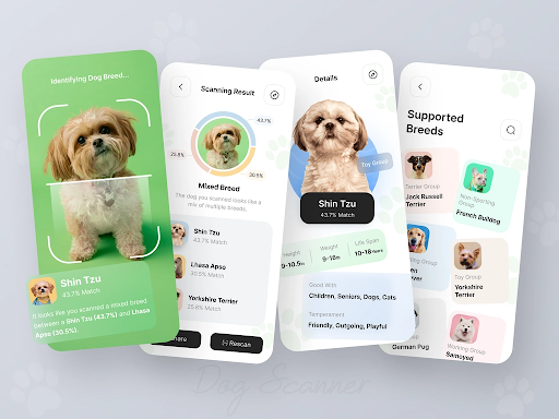 Android application Dog Breed Scanner-Dog scanner screenshort