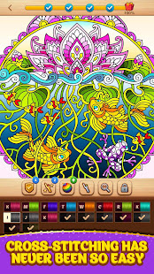 Cross Stitch Coloring Mandala screenshots 7