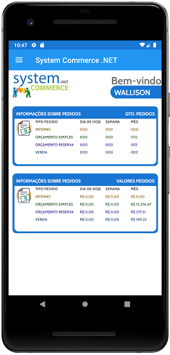 System Commerce .NET Screen 2