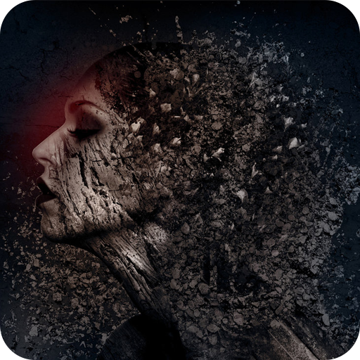Photo Pixel Shattering Effect logo