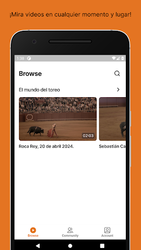 Android application ligaToros screenshort