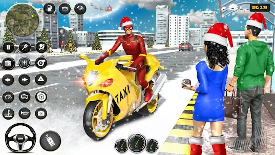Superhero Bike Taxi: Bike Game