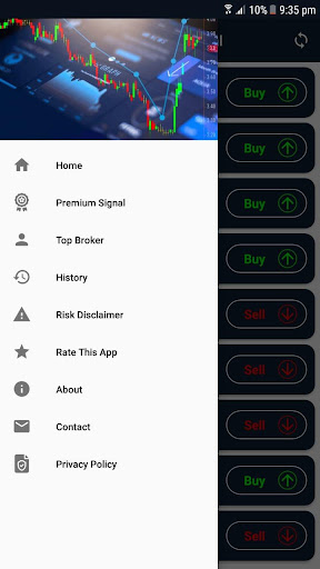 Android application Realtime FX Signal screenshort