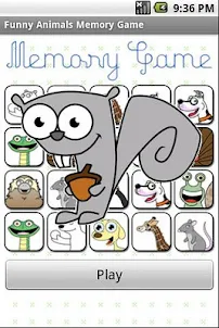 Funny Animals Memory Game