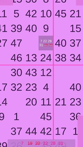 Sudoku 49 (AKA 49 x 49) Screen 3