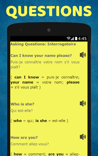 French to English Speaking - French to English