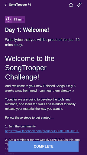 Be Vocal Screen 2