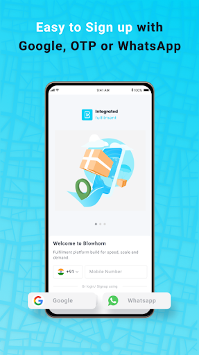 Android application Blowhorn Integrated Fulfilment screenshort