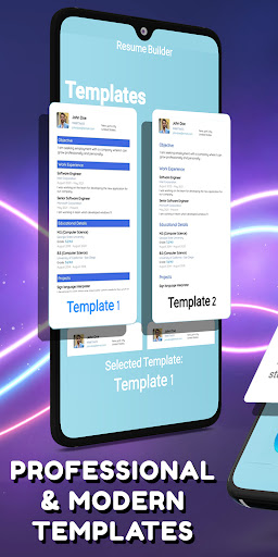 Professional Resume Builder Screen 3