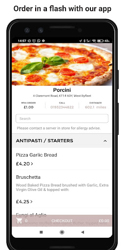 Android application Porcini screenshort
