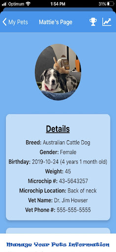 BarkTrack - Pet Health Journal Screen 2