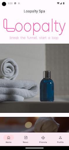 Android application Loopalty Spa screenshort