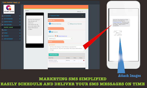 Android application SMS Marketing App screenshort