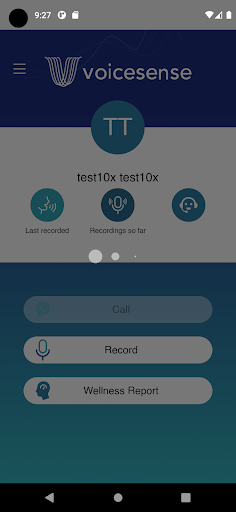 Voicesense Wellness Screen 2