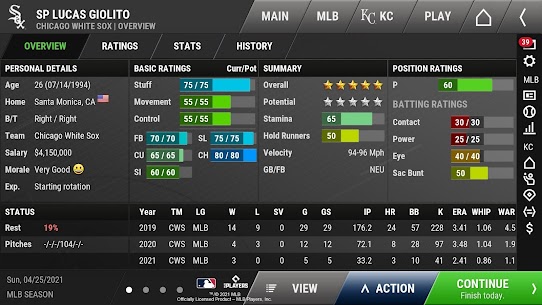 OOTP Baseball Go v22.11.0840600 (MOD, Free Purchase) Free For Android 7