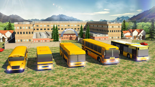 School Bus: Up Hill Driving v1.6 (Unlocked) Gallery 2