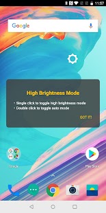 High Brightness Mode Screenshot