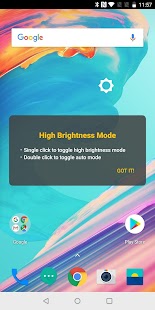 High Brightness Mode Captura de pantalla