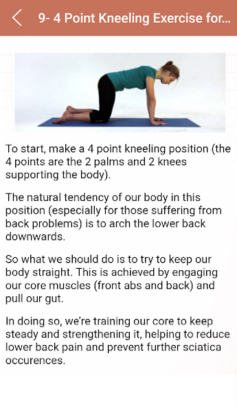 Sciatic Nerve Pain Exercises Screen Captures 12