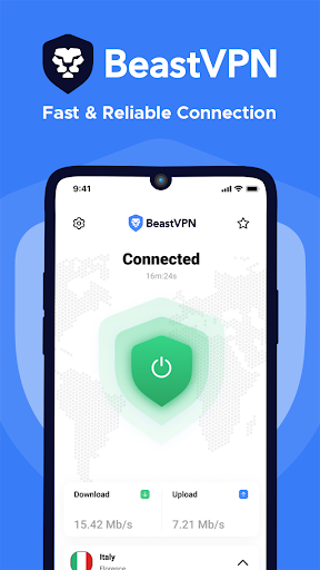 Android application BeastVPN: Secure and Fast VPN screenshort