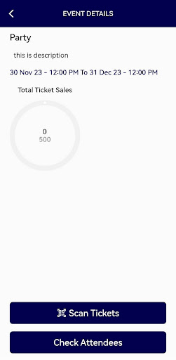 AfrikTickets Scanner Screen 3