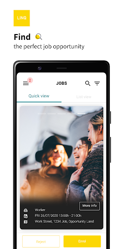 Android application LINQ screenshort