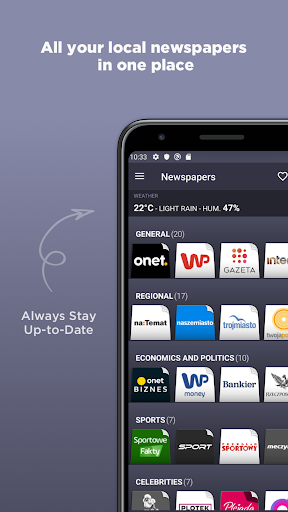 Android application Polish Newspapers screenshort
