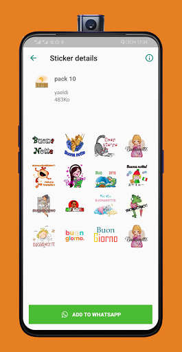 Sticker Buongiorno e Buonanotte WAStickerApps
