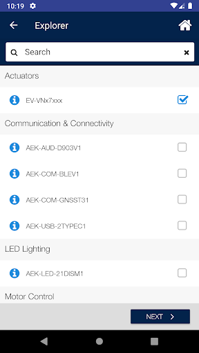 AutoDevKit™ Explorer Screen 2