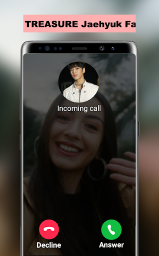 Android application TREASURE Jaehyuk Fake Call screenshort