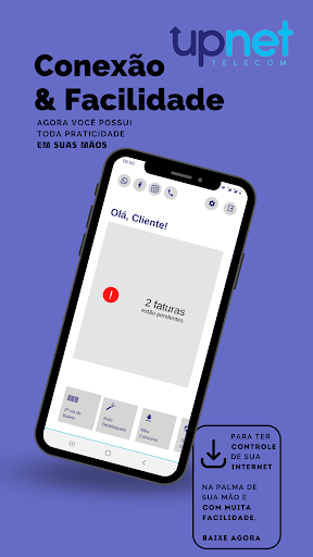 Android application Minha Upnet screenshort